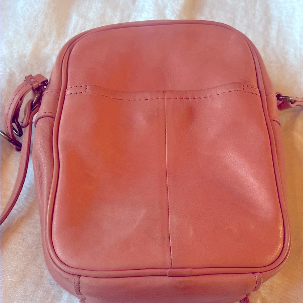 American Leather Co. Peach Crossbody Bag - Picture 4 of 5